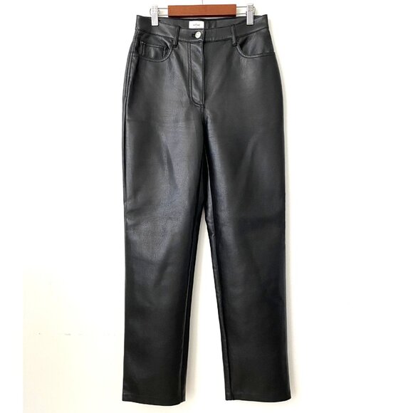 Wilfred Aritzia Black Melina Faux Leather Pants - Picture 6 of 13